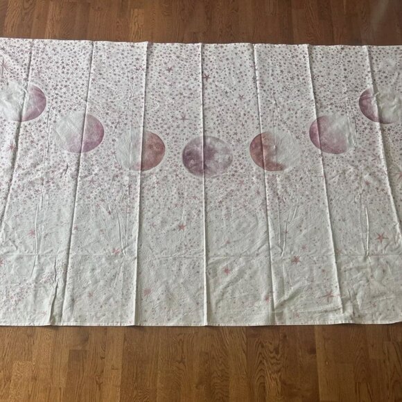 Urban Outfitters Other - urban outfitters tapestry wall decor ivory linen canvas pink moon phases stars